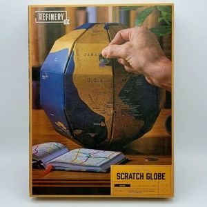 3/$15 Scratch map globe travel map by refinery & co. Christmas gift